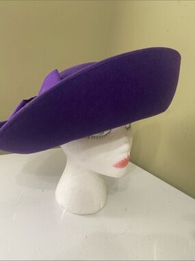 Pretty Purple Dress Hat / Church Hat by Miss Bierner